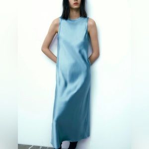 SATIN EFFECT DRESS